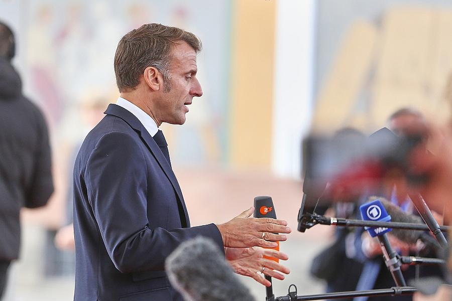Macron unterstützt 140-Milliarden-Euro-Hilfe für Ukraine mit russischen Vermögen als Sicherheit