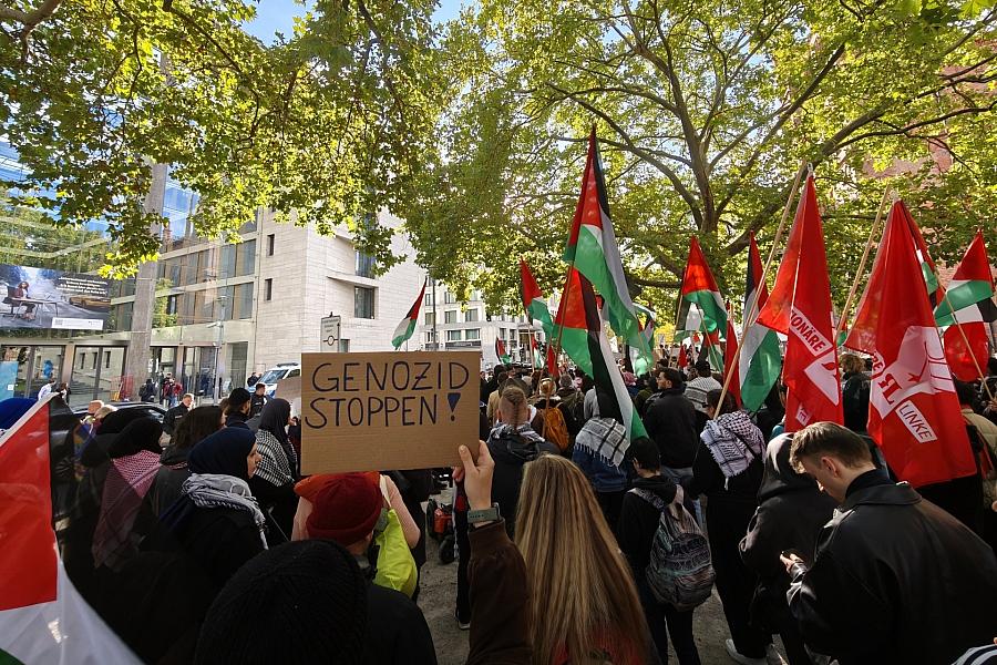 Demo Auswärtiges Amt – Protest gegen Israel wegen Gaza-Hilfsflotte