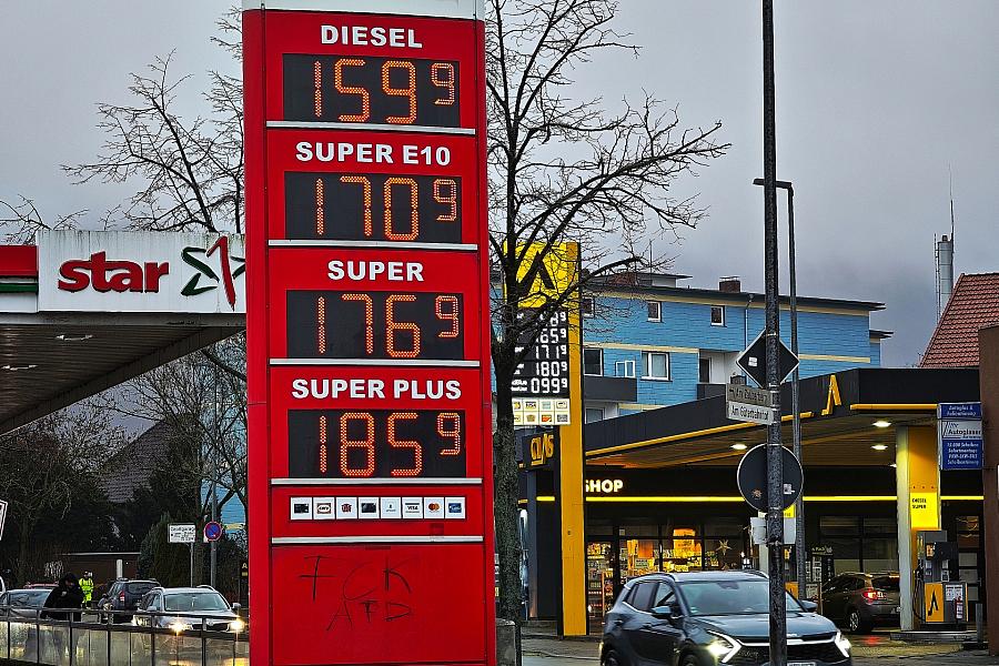 Kraftstoffpreise im Januar stark gestiegen