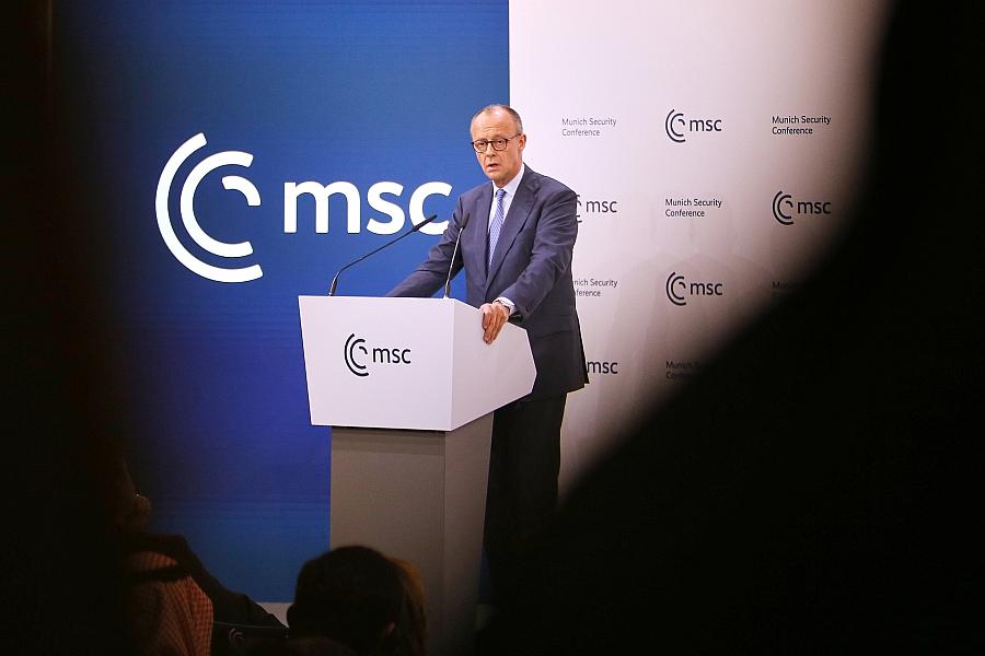 Friedrich Merz fordert auf Münchner Sicherheitskonferenz stärkeres Europa und weniger Abhängigkeit von den USA