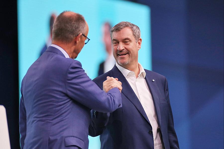 Söder lobt Merz als Trumpf bei Trump und Neuanfang im Südwesten