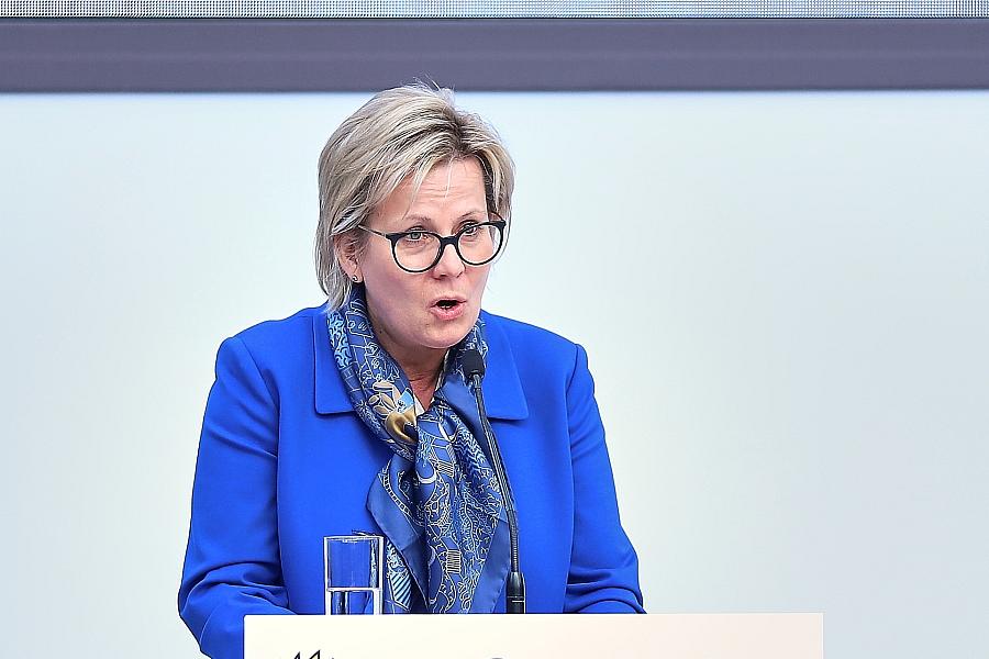 Sächsische Bläserphilharmonie tritt mit Ministerin in New York auf