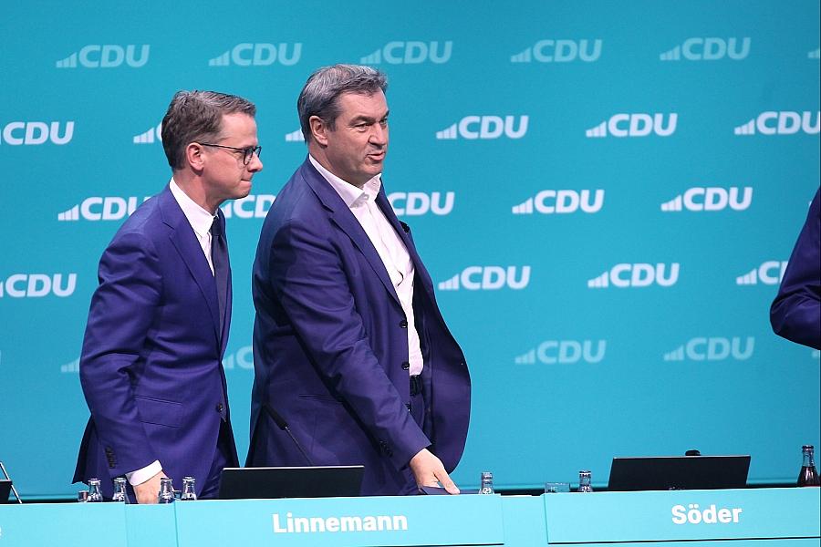 CSU-Chef Söder und CDU-Generalsekretär Linnemann zu Gast bei Seeheimer Kreis der SPD