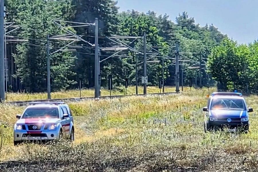 Flächenbrand bei Burg erfasst rund einen Hektar