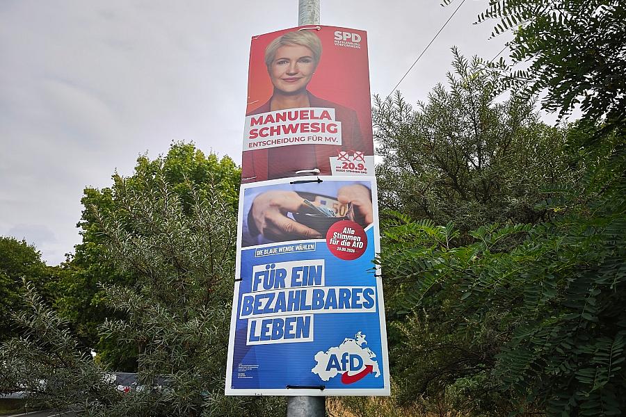 Forsa-Umfrage zur Landtagswahl in Mecklenburg-Vorpommern: AfD bleibt stärkste Kraft, SPD holt auf, CDU verliert