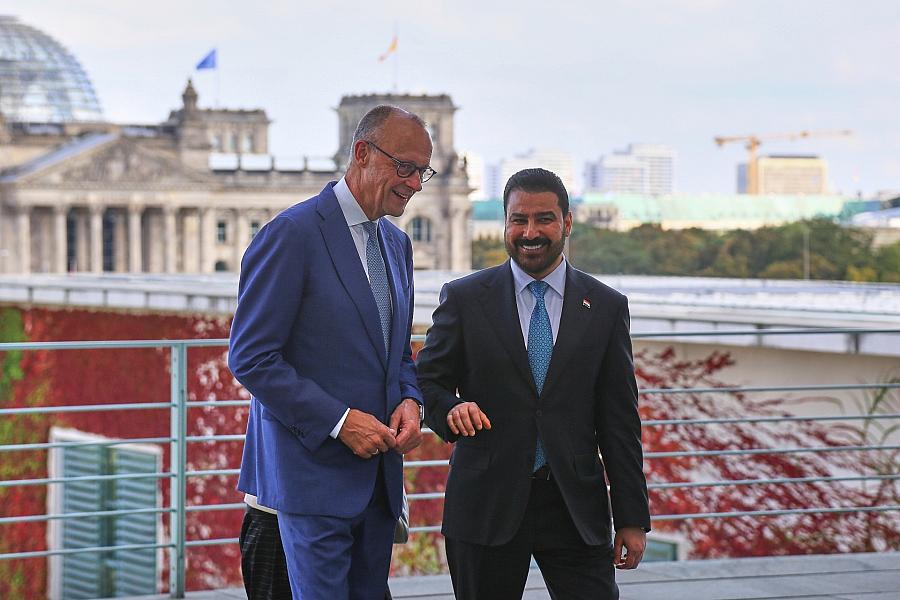 Merz und al-Zaidi in Berlin: Engere Wirtschaftskooperation und Nahost-Gespräche