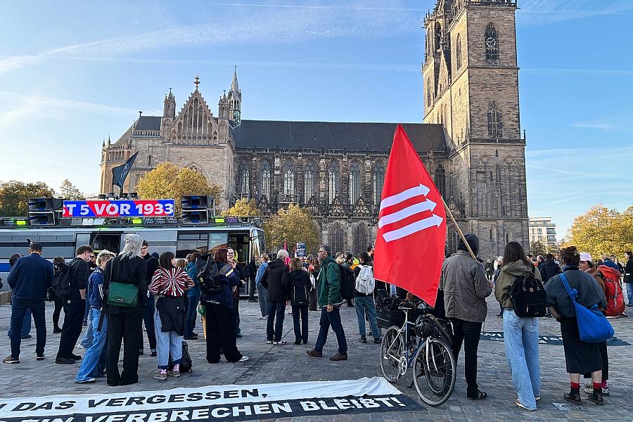 Sachsen-Anhalt: Proteste gegen AfD vor konstituierender Landtagssitzung in Magdeburg