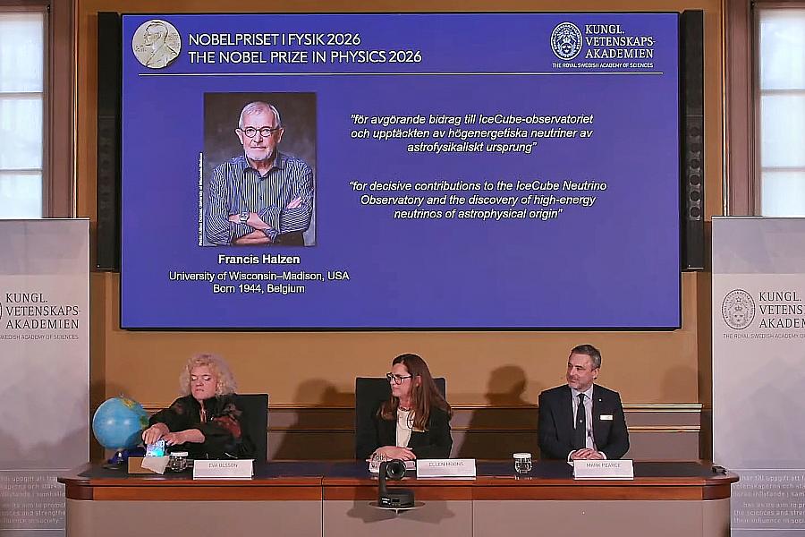 Nobelpreis für Physik: Francis Halzen für IceCube und hochenergetische Neutrinos ausgezeichnet