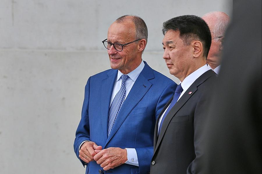 Merz empfängt mongolischen Präsidenten im Kanzleramt